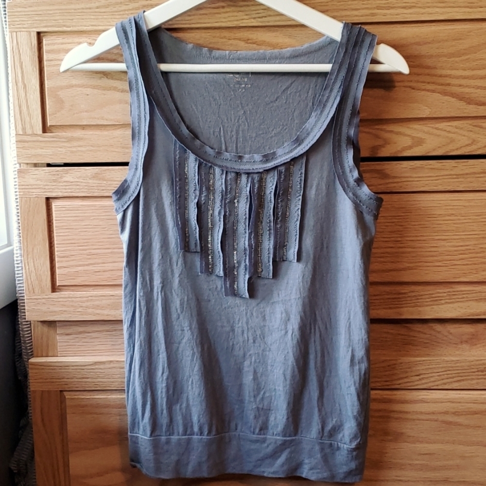 Loft Petites XXS Sleeveless Top Tank Dusty Blue